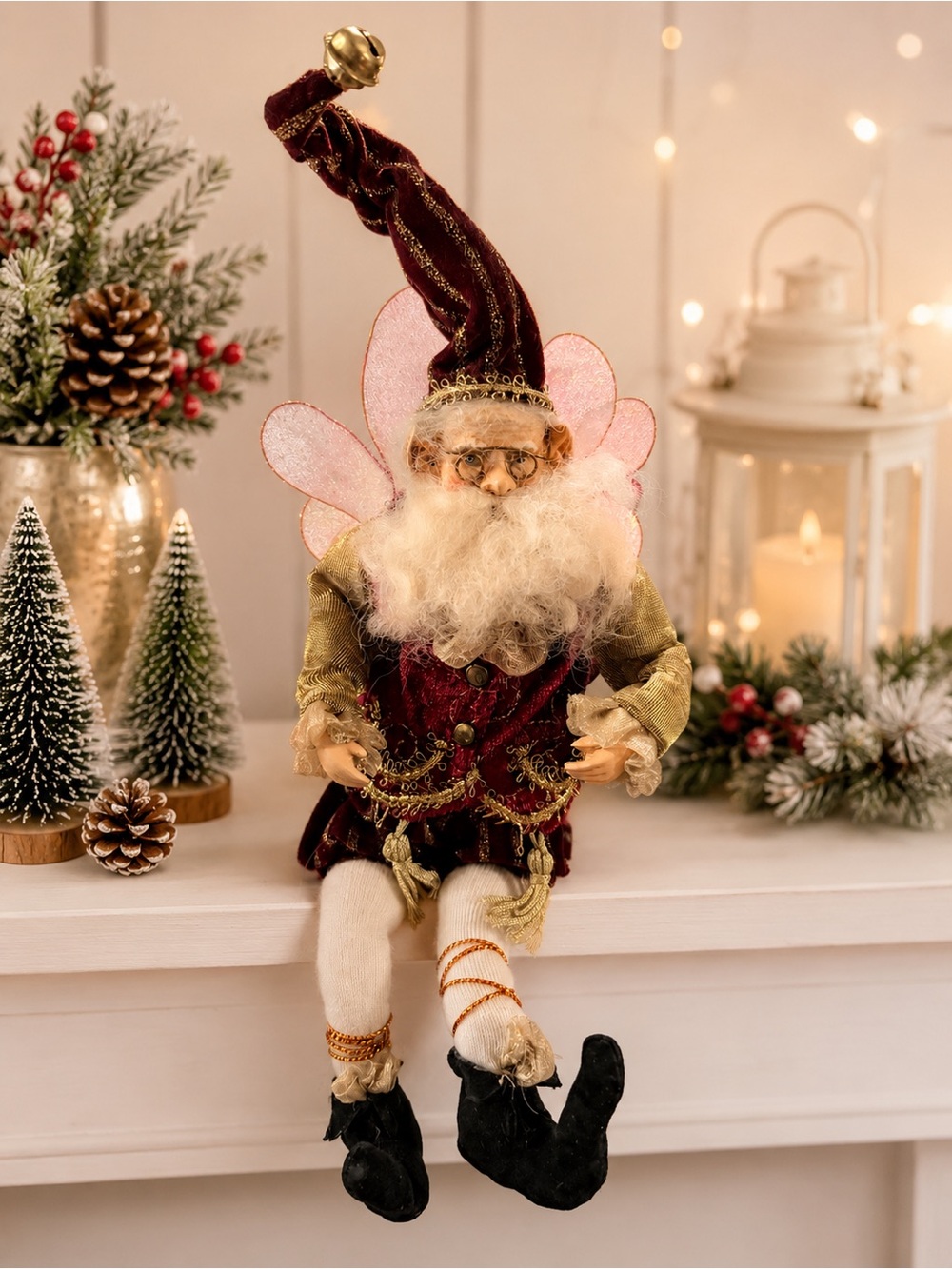 Mark Roberts Shelf Sitting Fairy Woodland Doll Christmas Decor